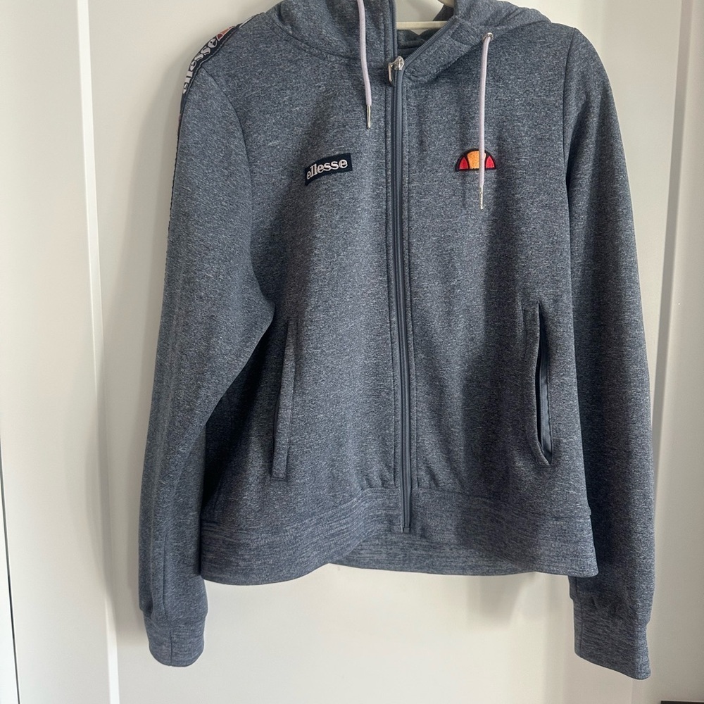 Ellesse Gray Zip-Up Hoodie - Picture 2 of 9